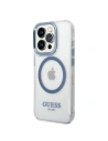 Kup Etui Guess GUHMP14XHTRMB Apple iPhone 14 Pro Max niebieski/blue hard case Metal Outline Magsafe - GUE2325 - {ean13} - Sklep Home Screen