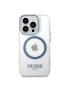 Kup Etui Guess GUHMP14XHTRMB Apple iPhone 14 Pro Max niebieski/blue hard case Metal Outline Magsafe - GUE2325 - {ean13} - Sklep Home Screen