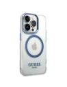 Kup Etui Guess GUHMP14XHTRMB Apple iPhone 14 Pro Max niebieski/blue hard case Metal Outline Magsafe - GUE2325 - {ean13} - Sklep Home Screen