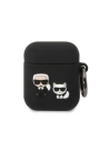 Kup Etui Karl Lagerfeld KLACA2SILKCK Apple AirPods 2/1 cover negru/black Silicon Karl & Choupette - KLD1345 - {ean13} - Sklep Home Screen