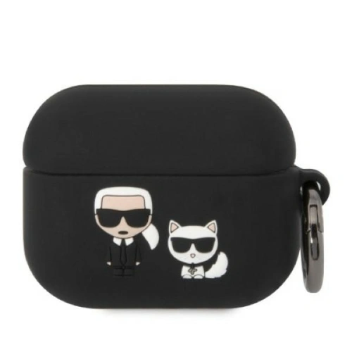 Kup Etui Karl Lagerfeld KLACAPSILKCK Apple AirPods Pro cover czarny/black Silicone Karl & Choupette - KLD1346 - {ean13} - Sklep Home Screen