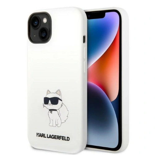 Kup Etui Karl Lagerfeld KLHMP14MSNCHBCH Apple iPhone 14 Plus / 15 Plus kemény ház fehér/szürke Szilikon Choupette MagSafe - KLD1348 - {ean13} - Sklep Home Screen