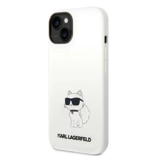 Kup Etui Karl Lagerfeld KLHMP14MSNCHBCH Apple iPhone 14 Plus / 15 Plus kemény ház fehér/szürke Szilikon Choupette MagSafe - KLD1348 - {ean13} - Sklep Home Screen