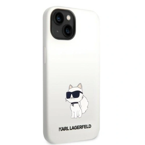 Kup Etui Karl Lagerfeld KLHMP14MSNCHBCH Apple iPhone 14 Plus / 15 Plus kemény ház fehér/szürke Szilikon Choupette MagSafe - KLD1348 - {ean13} - Sklep Home Screen