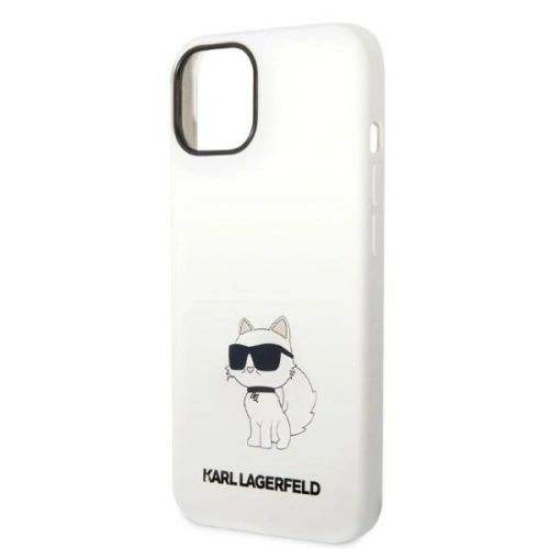 Kup Etui Karl Lagerfeld KLHMP14MSNCHBCH Apple iPhone 14 Plus / 15 Plus kemény ház fehér/szürke Szilikon Choupette MagSafe - KLD1348 - {ean13} - Sklep Home Screen