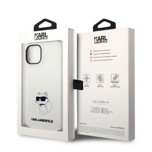 Kup Etui Karl Lagerfeld KLHMP14MSNCHBCH Apple iPhone 14 Plus / 15 Plus hardcase bílý/white Silicone Choupette MagSafe - KLD1348 - {ean13} - Sklep Home Screen