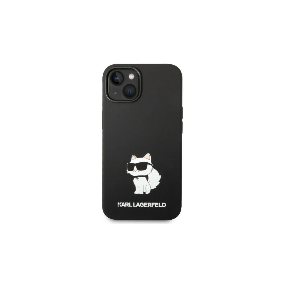 Etui Karl Lagerfeld KLHMP14MSNCHBCKApple iPhone 14 Plus / 15 Plus hardcase czarny/black Silicone Choupette MagSafe