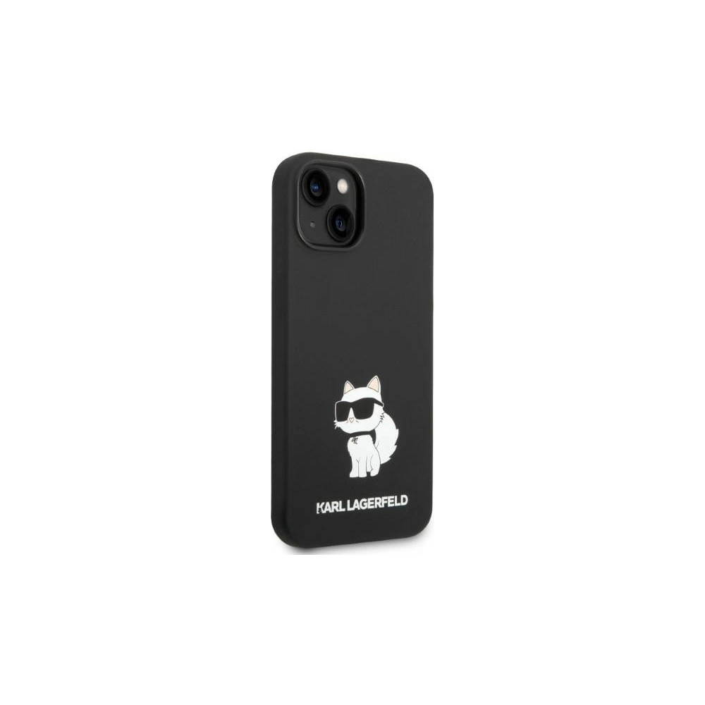 Etui Karl Lagerfeld KLHMP14MSNCHBCKApple iPhone 14 Plus / 15 Plus hardcase czarny/black Silicone Choupette MagSafe