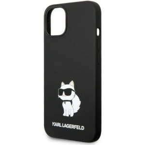 Etui Karl Lagerfeld KLHMP14MSNCHBCKApple iPhone 14 Plus / 15 Plus hardcase czarny/black Silicone Choupette MagSafe
