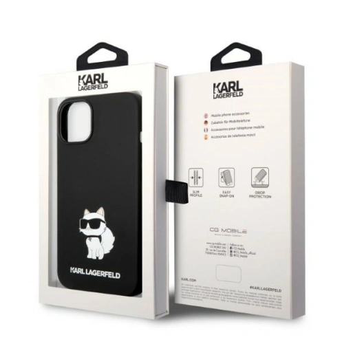 Kup Etui Karl Lagerfeld KLHMP14MSNCHBCK Apple iPhone 14 Plus / 15 Plus hardcase černý/black Silicone Choupette MagSafe - KLD1349 - {ean13} - Sklep Home Screen