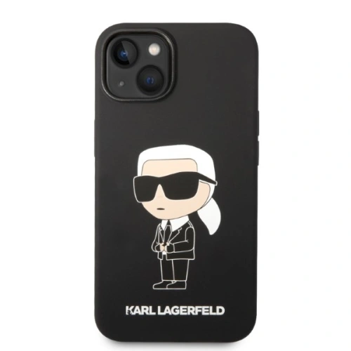 Kup Etui Karl Lagerfeld KLHMP14MSNIKBCK Apple iPhone 14 Plus / 15 Plus hardcase černý/black Silicone Ikonik Magsafe - KLD1350 - {ean13} - Sklep Home Screen