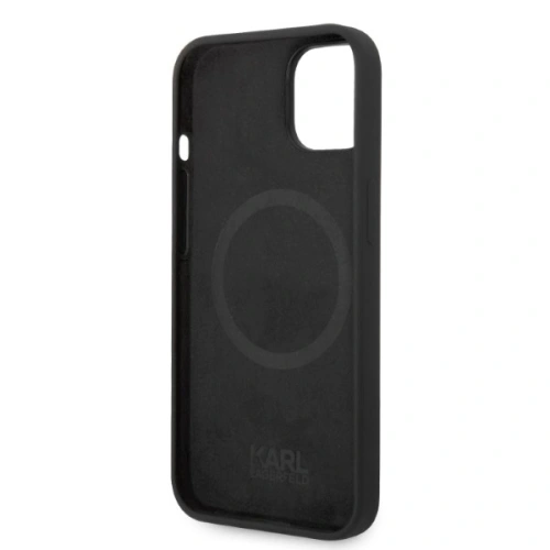 Buy Karl Lagerfeld KLHMP14MSNIKBCKApple iPhone 14 Plus / 15 Plus hardcase black Silicone Ikonik Magsafe - KLD1350 - {ean13} - Home Screen Store Europe
