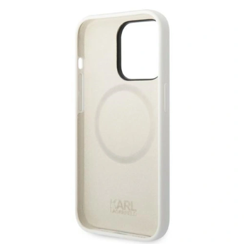 Kup Case Karl Lagerfeld KLHMP14XSNCHBCH Apple iPhone 14 Pro Max Hardcase weiß/white Silikon Choupette MagSafe - KLD1354 - {ean13} - Sklep Home Screen