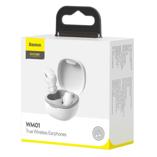 Buy Baseus TWS Earphones Encok WM01 (white) - BSU3856 - {ean13} - Home Screen Store Europe