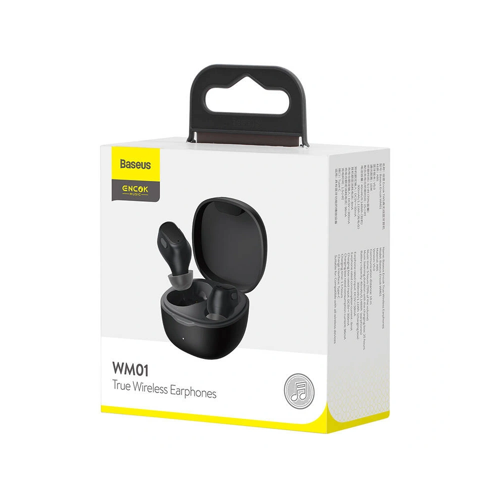 Słuchawki TWS Baseus Encok WM01 (czarne)