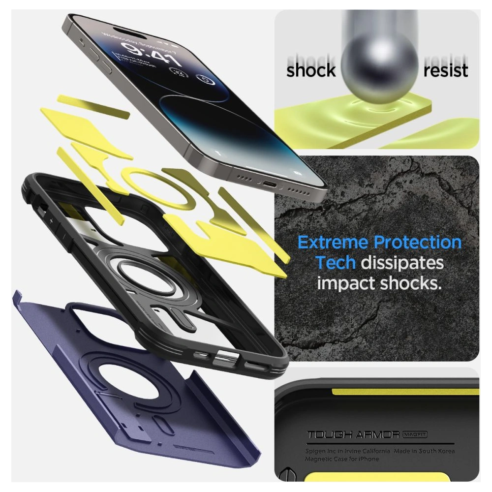 Etui Spigen Tough Armor Mag MagSafe Apple iPhone 14 Pro Max Deep Purple