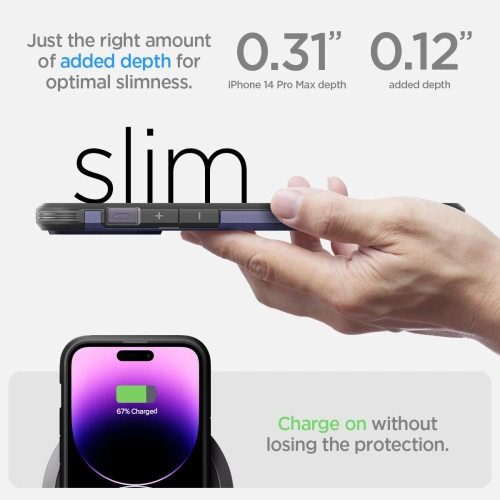 Kup Etui Spigen Tough Armor Mag MagSafe Apple iPhone 14 Pro Max Deep Purple - SPN2594 - {ean13} - Sklep Home Screen