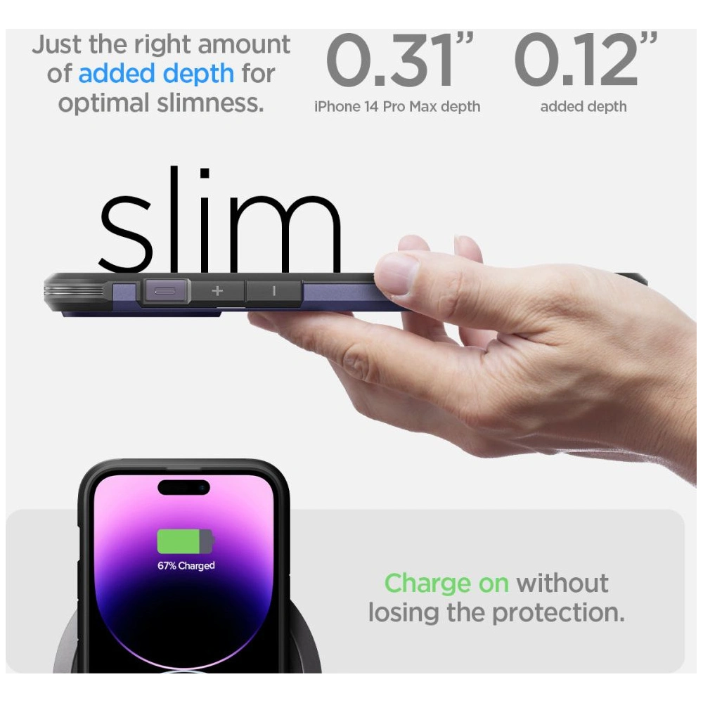 Etui Spigen Tough Armor Mag MagSafe Apple iPhone 14 Pro Max Deep Purple