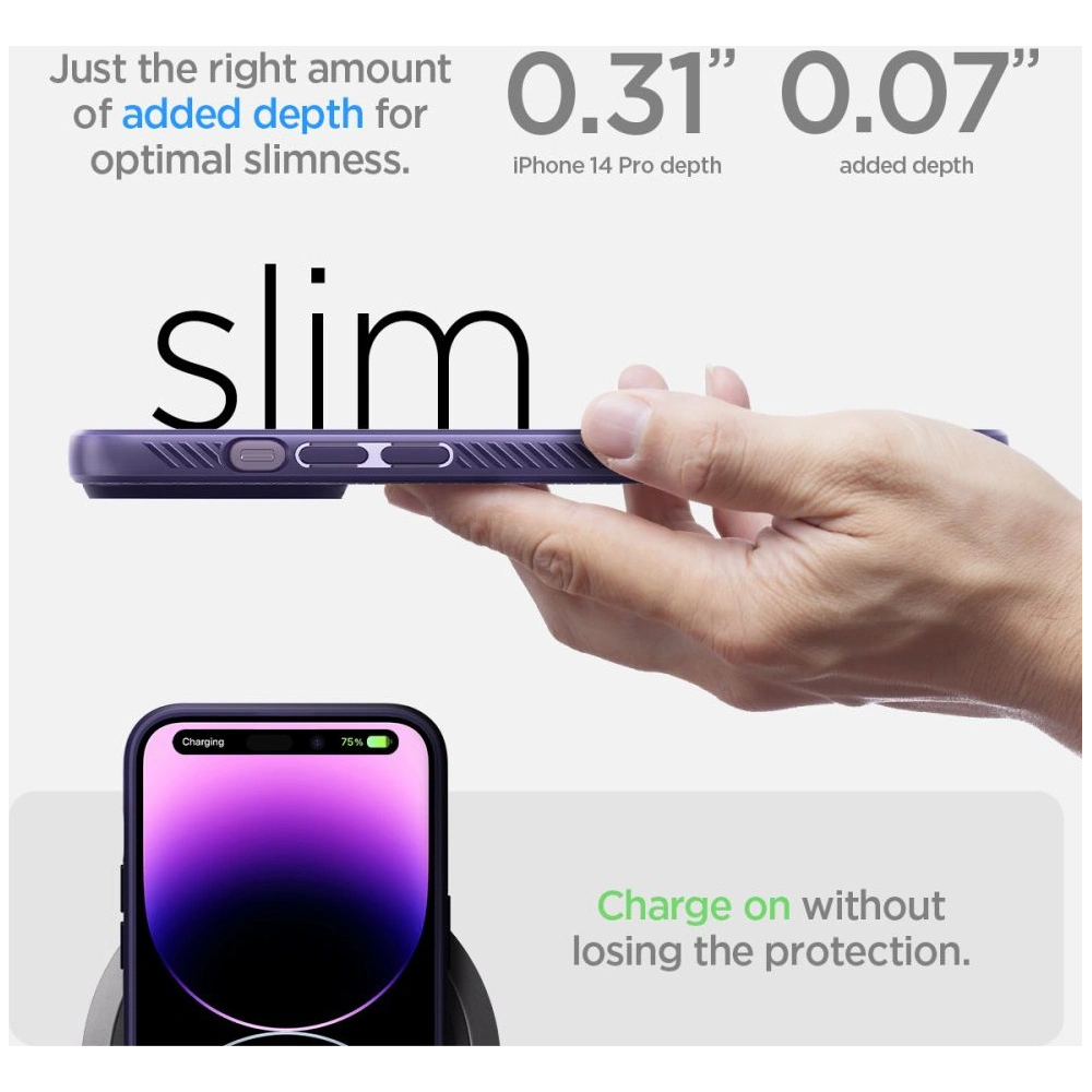Etui Spigen Liquid Air Apple iPhone 14 Pro Deep Purple