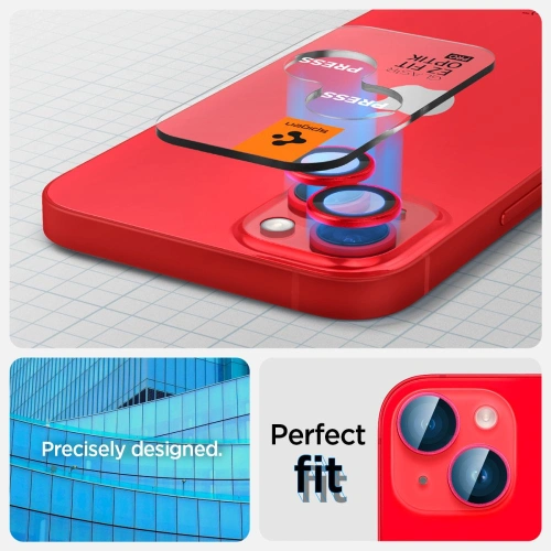 Kup Szkło hartowane na aparat Spigen Optik.tr Camera Protector Apple iPhone 14/14 Plus Red [2 PACK] - SPN2600 - {ean13} - Sklep Home Screen
