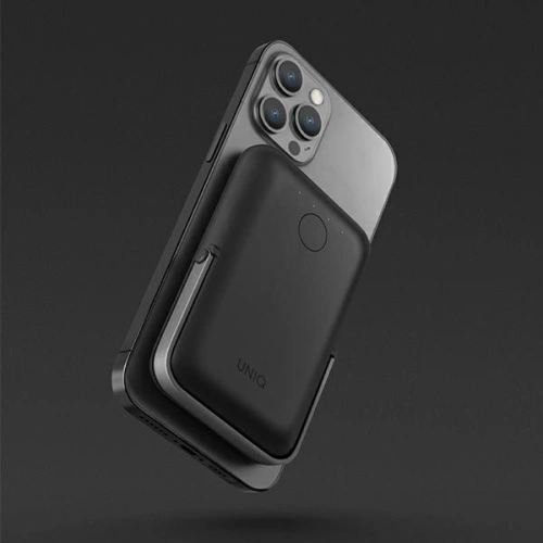 Buy Powerbank UNIQ Hoveo 5000mAh USB-C 20W PD Fast charge Wireless Magnetic charcoal grey - UNIQ846 - {ean13} - Home Screen Store Europe