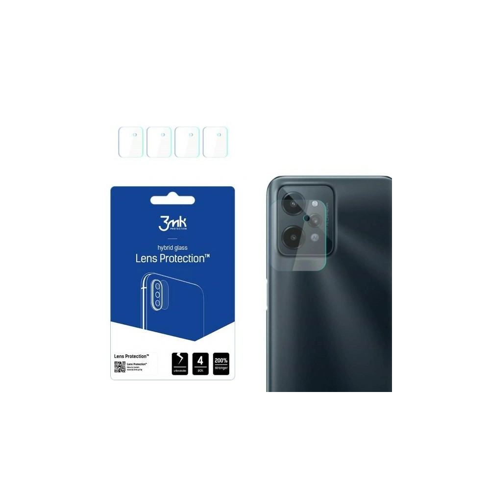 Szkło hybrydowe na obiektyw aparatu 3MK Lens Protection Realme C31 [4 PACK]