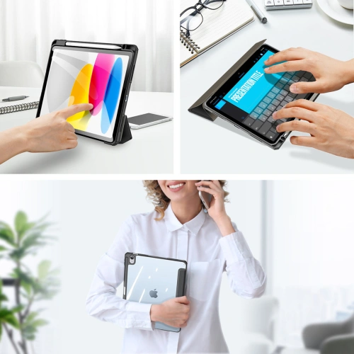 Kup Etui DuxDucis Toby Apple iPad 10.9 2022 (10. generacji) + Pencil holder czarne - DDS1396 - {ean13} - Sklep Home Screen