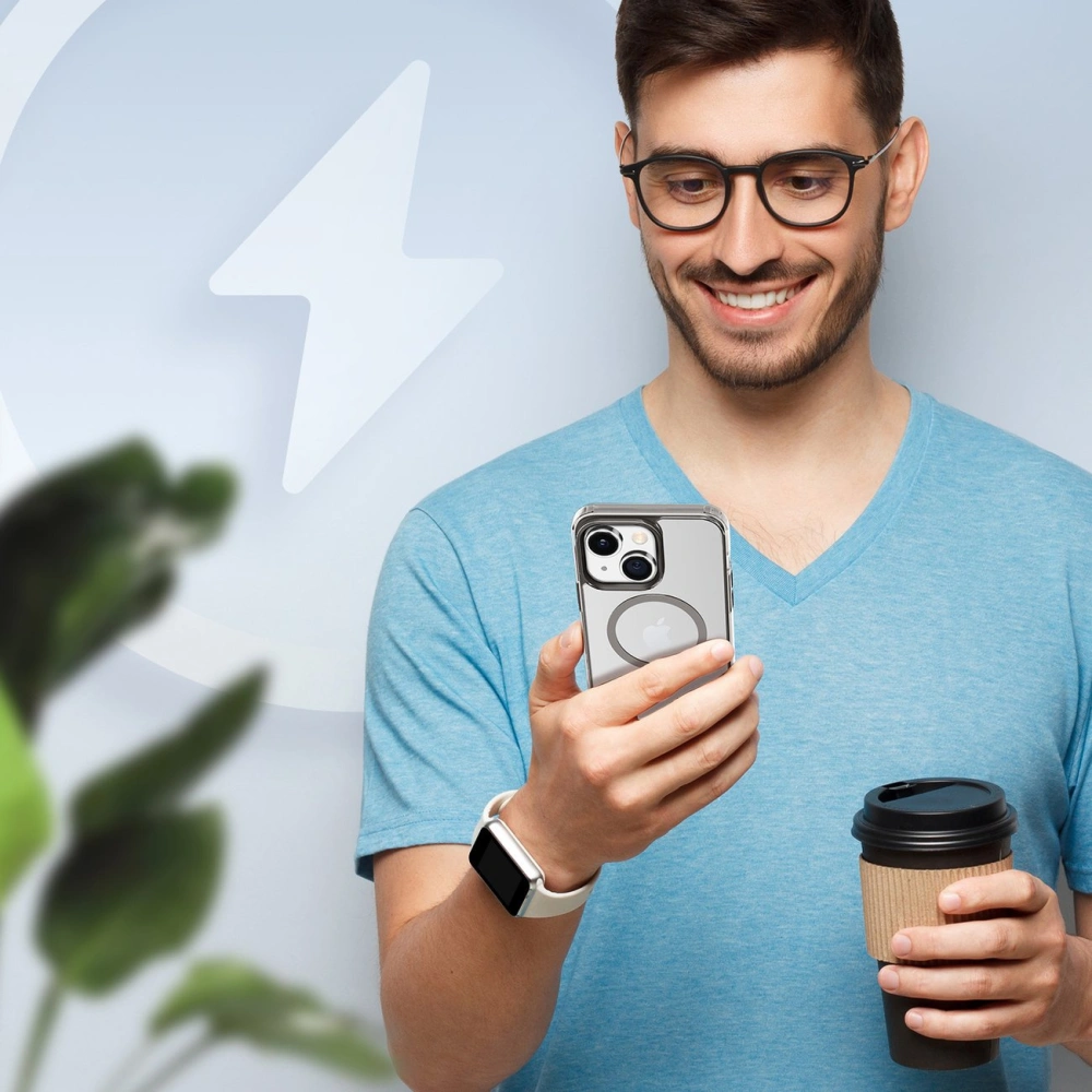 Etui DuxDucis Clin2 MagSafe Apple iPhone 14 Plus / 15 Plus szare