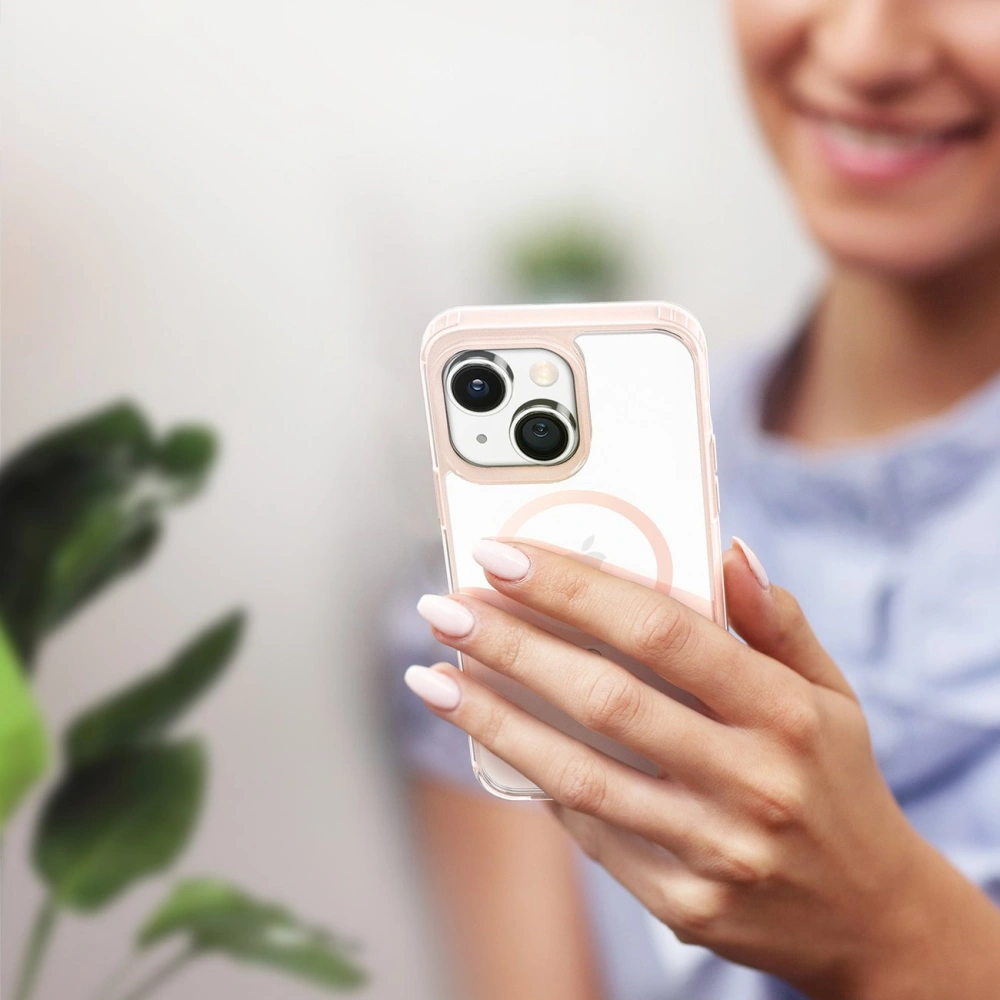 Etui DuxDucis Clin2 MagSafe Apple iPhone 14 Plus / 15 Plus różowe