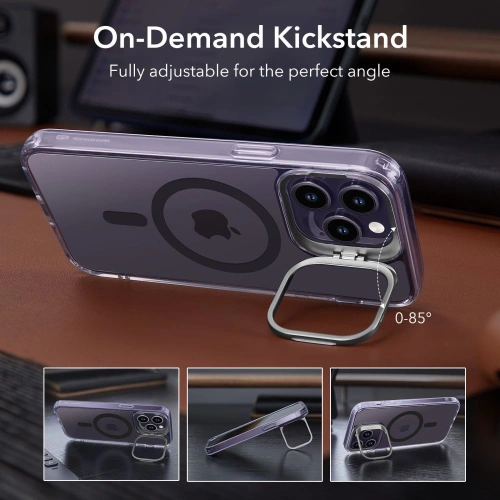 Kup Etui ESR Classic Kickstand Halolock MagSafe Apple iPhone 14 Pro Max Clear/purple - ESR631 - {ean13} - Sklep Home Screen