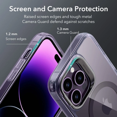 Kup Etui ESR Classic Kickstand Halolock MagSafe Apple iPhone 14 Pro Max Clear/purple - ESR631 - {ean13} - Sklep Home Screen