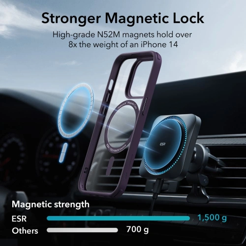 Kup Etui ESR Ch Halolock MagSafe Apple iPhone 14 Pro Max Clear/purple - ESR633 - {ean13} - Sklep Home Screen