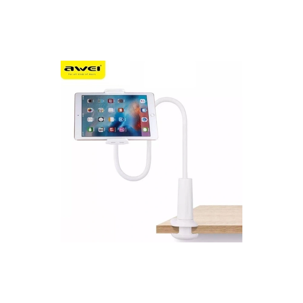 Uchwyt biurkowy AWEI X3 4-10,5 cala biały/white