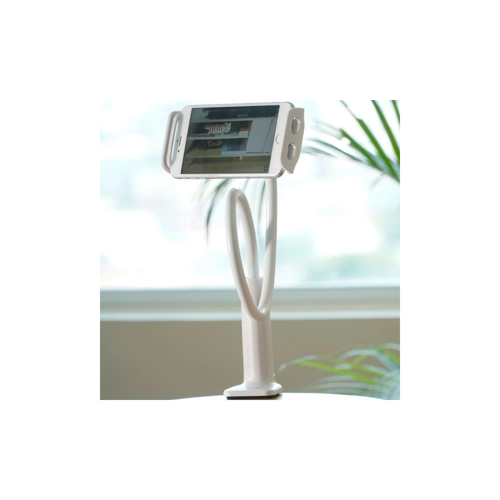 Uchwyt biurkowy AWEI X3 4-10,5 cala biały/white