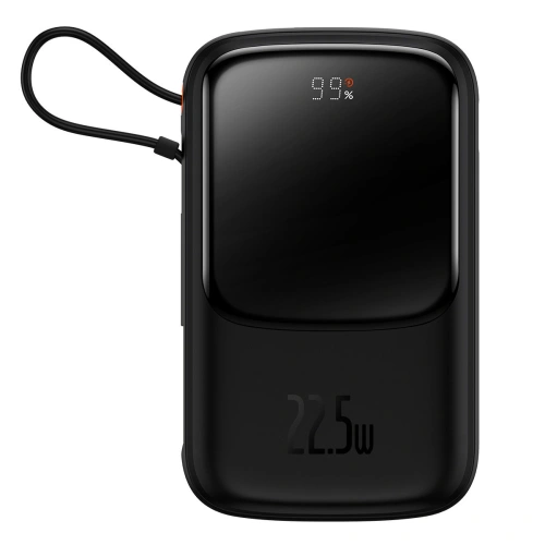 Kup Powerbank Baseus Qpow Display Digital 10000mAh 22,5W QC/PD/SCP/FCP + cablu USB-C negru - BSU3861 - {ean13} - Sklep Home Screen