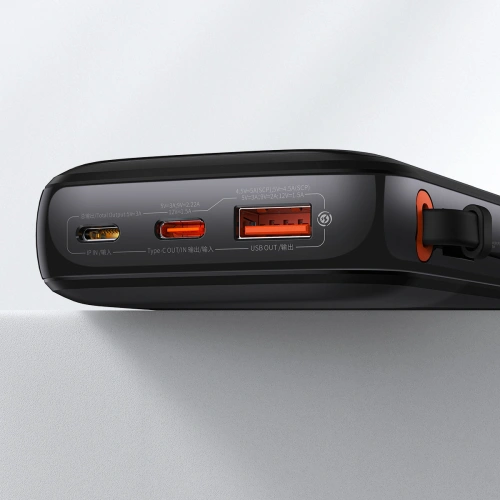 Kup Powerbank Baseus Qpow Digital Display 10000mAh 22,5W QC/PD/SCP/FCP + schwarzes USB-C-Kabel - BSU3861 - {ean13} - Sklep Home Screen