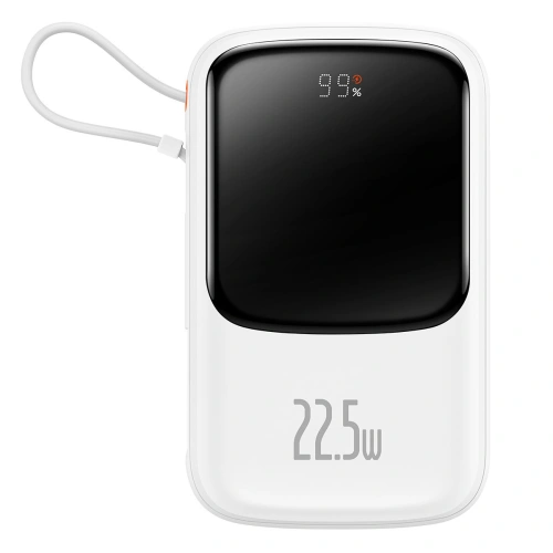 Kup Powerbank Baseus Qpow Display Digital 10000mAh 22,5W QC/PD/SCP/FCP + cablu USB-C alb - BSU3862 - {ean13} - Sklep Home Screen