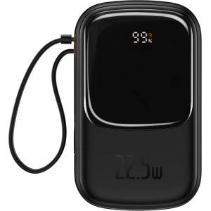 Powerbank Baseus Qpow Digital Display 20000mAh 22,5W QC/PD/SCP/FCP + kabel USB-C czarny
