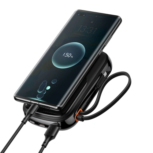 Buy Baseus Qpow Digital Display powerbank with fast charging 20000mAh 22.5W QC/PD/SCP/FCP with built-in USB-C cable black - BSU3865 - {ean13} - Home Screen Store Europe