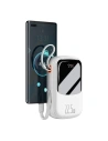 Buy Baseus Qpow Digital Display powerbank with fast charging 20000mAh 22.5W QC/PD/SCP/FCP with built-in USB-C cable white - BSU3866 - {ean13} - Home Screen Store Europe