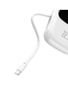 Buy Baseus Qpow Digital Display powerbank with fast charging 20000mAh 22.5W QC/PD/SCP/FCP with built-in USB-C cable white - BSU3866 - {ean13} - Home Screen Store Europe