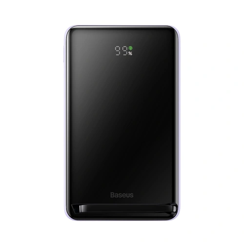 Kup Powerbank Baseus Magnetic Bracket Wireless Fast Charge 10000mAh 20W fioletowy + kabel USB-C 60W 50cm biały - BSU3867 - {ean13} - Sklep Home Screen