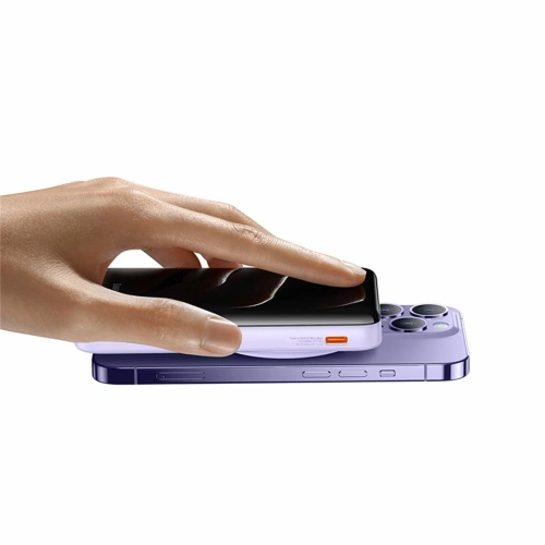Kup Powerbank Baseus Suport Magnetic Încărcare Rapidă Fără Fir 10000mAh 20W violet + cablu USB-C 60W 50cm alb - BSU3867 - {ean13} - Sklep Home Screen