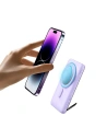 Kup Powerbank Baseus Magnetic Bracket Wireless Fast Charge 10000mAh 20W fioletowy + kabel USB-C 60W 50cm biały - BSU3867 - {ean13} - Sklep Home Screen