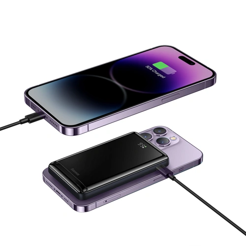 Kup Powerbank Baseus Suport Magnetic Încărcare Rapidă Fără Fir 10000mAh 20W violet + cablu USB-C 60W 50cm alb - BSU3867 - {ean13} - Sklep Home Screen