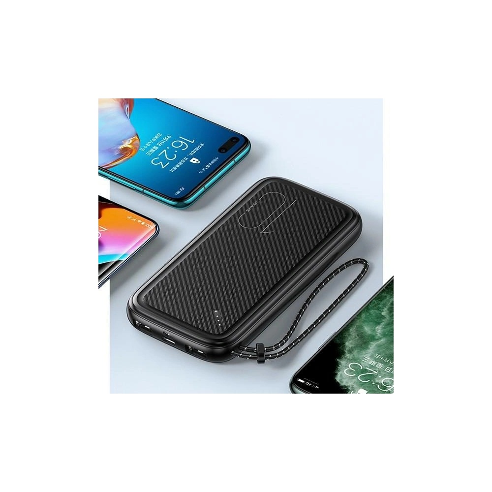 Powerbank USAMS PB56 10000mAh 2xUSB/USB-C/microUSB Fast Charge biały/white (US-CD150)