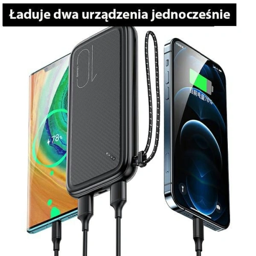 Kup Powerbank USAMS PB56 10000mAh 2xUSB/USB-C/microUSB Încărcare rapidă alb/white (US-CD150) - USA818 - {ean13} - Sklep Home Screen