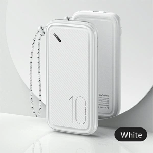 Powerbank USAMS PB56 10000mAh 2xUSB/USB-C/microUSB Fast Charge biały/white (US-CD150)