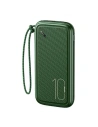 Powerbank USAMS PB56 10000mAh 2xUSB/USB-C/microUSB Schnellladung grün/dunkelgrün (US-CD150)
