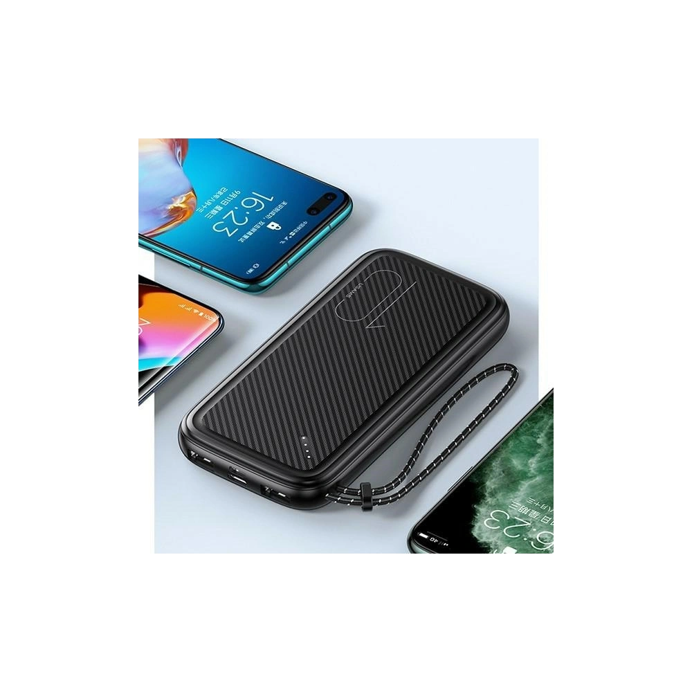 Powerbank USAMS PB56 10000mAh 2xUSB/USB-C/microUSB Fast Charge zielony/dark green (US-CD150)